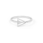 Triangle Shine Diamond Ring
