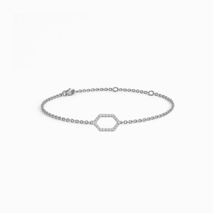 Elegance in White - Diamond Bracelet