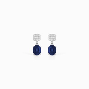 White Gold Large Diamond Elegance Earrings