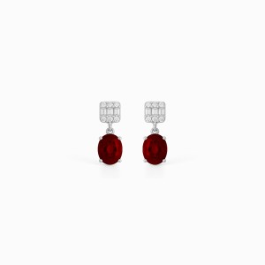 White Gold Diamond Earrings