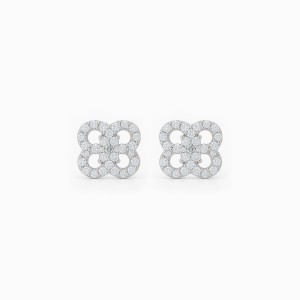 Floral Sparkle Diamond Earrings