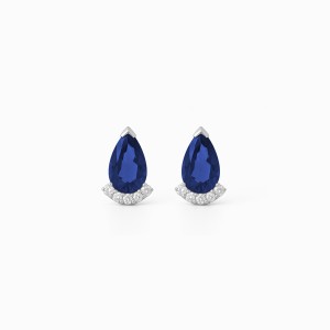White Gold Refined Elegance Earrings