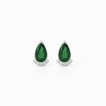 White Gold Refined Elegance Earrings