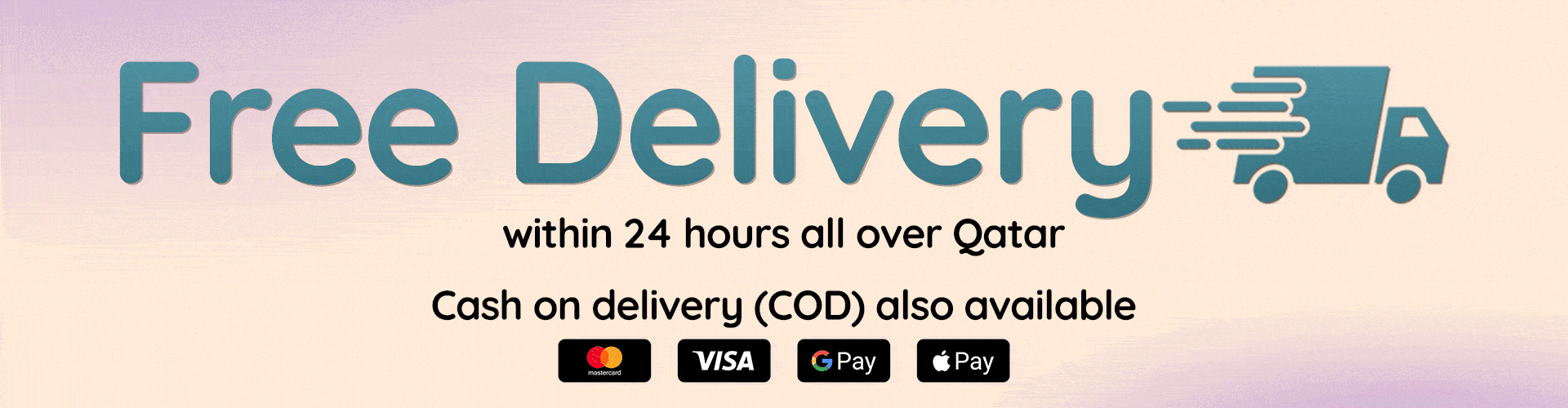 Free Delivery All over Qatar Ad