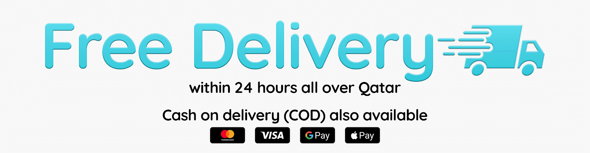 Free Delivery All over Qatar Ad