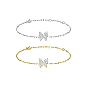 Diamond Butterfly Bracelet