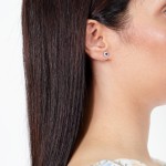 New White Gold Diamond Earrings