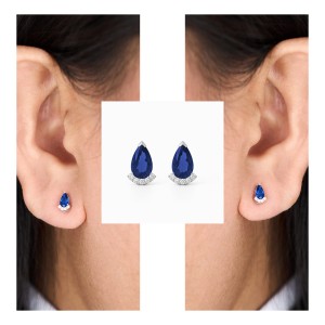 White Gold Refined Elegance Earrings