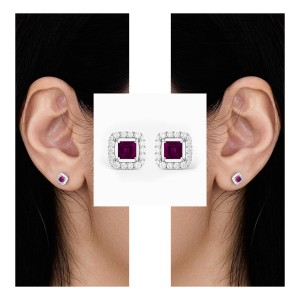 White Gold Luxury Diamond Earrings