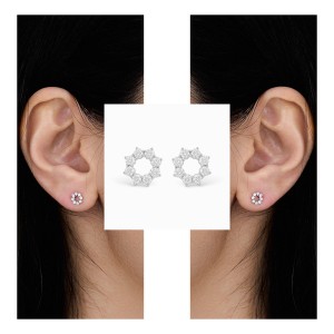 White Gold Diamond Elegance Earrings