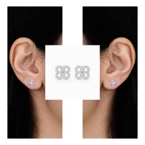 Floral Sparkle Diamond Earrings