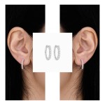 Radiant Circle Diamond Earrings