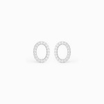 White Gold Sparkling Elegance Earrings