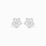 White Gold Dazzling Elegance Earrings