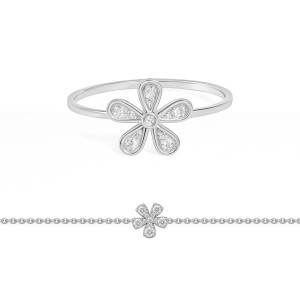 Blossom Set of Ring and Bracelet