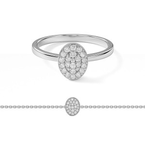 Oval Brilliance Set of Ring and Bracelet