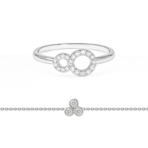 Infinity Spark Set of Ring and Bracelet