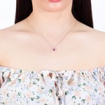 White Gold Diamond Prestige Red Necklace