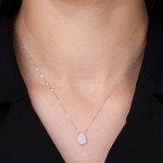 Teardrop Elegance Diamond Necklace