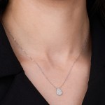 Teardrop Elegance Diamond Necklace