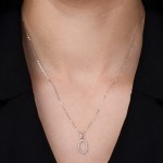 White Gold Diamond Glow Necklace