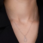 White Gold Diamond Glow Necklace