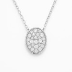White Gold Diamond Charm Necklace