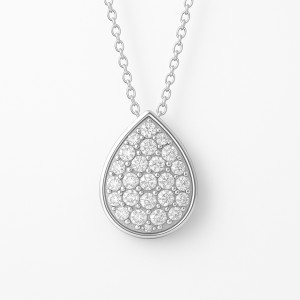 Teardrop Elegance Diamond Necklace