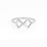Radiant Geometry Diamond Ring