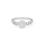 Radiant Circle Diamond Ring