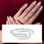 Arrow of Light Diamond Ring