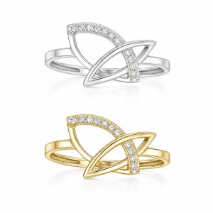 Interlaced Diamond Ring