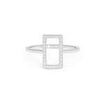 Diamond Rectangle Ring