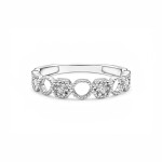 Floral Halo Diamond Ring