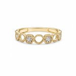 Floral Halo Diamond Ring