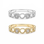 Floral Halo Diamond Ring