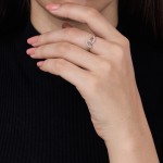 Diamond Leaf Harmony Ring