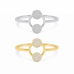 Double Orbit Diamond Ring