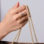 Twinkling Squares Diamond Ring