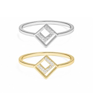 Diamond Frame Ring