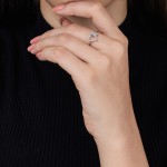 Butterfly Heart Diamond Ring