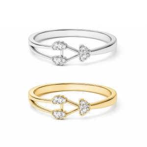 Arrow of Light Diamond Ring