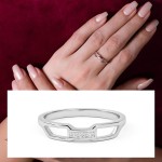 Modern Frame Diamond Ring