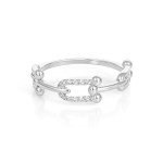 Elegant Link Diamond Ring