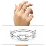 Elegant Link Diamond Ring