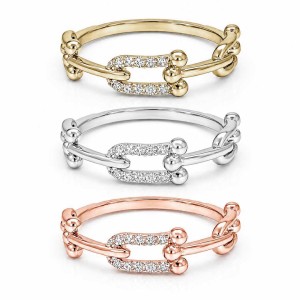 Elegant Link Diamond Ring