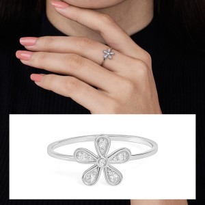 Blossom Flower Diamond Ring