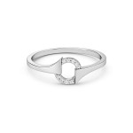 Circle Arrow Diamond Ring