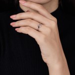 Circle Arrow Diamond Ring