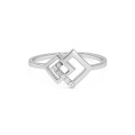 Interlocking Squares Diamond Ring